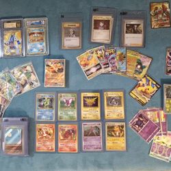 Japanese Pokémon Collection NM – 157 Cards (Vintage + 2 CGC 10s, Gyarados, Zapdos, Lugia V!) – $400 (70% Market Value)