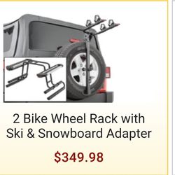 Snowboard ski bicycles rack