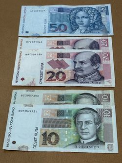 Obsolete Croatian Circulated Currency