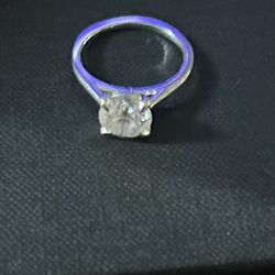 6 Month Old 2.23 Carat Round Diamond/white Gold