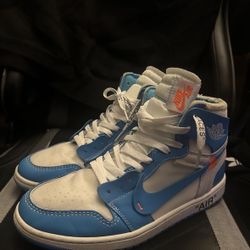 Off White Jordan 1 Unc Blue