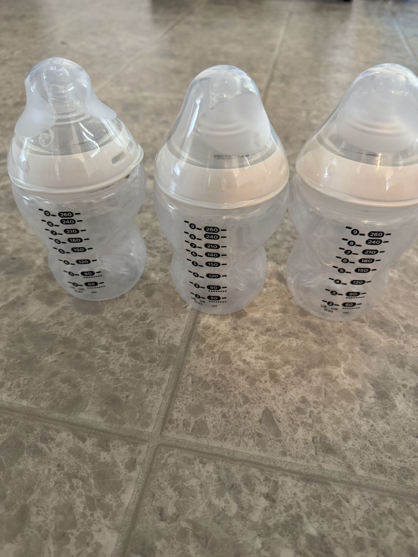 Tommee Tippee Natural Start Slow-Flow Breast-Like Nipple Anti-Colic Baby Bottle - 9oz/3pk