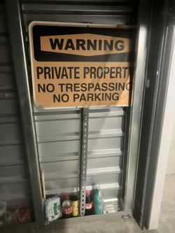 Warning Private Property Sign 2’by4’