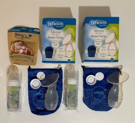 New Dr Brown Haakaa, bottle, and pacifier bundle