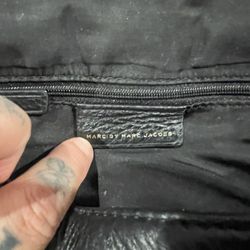 Marc By Marc Jacobs Hand Bag Cow Leather Gold Emblem