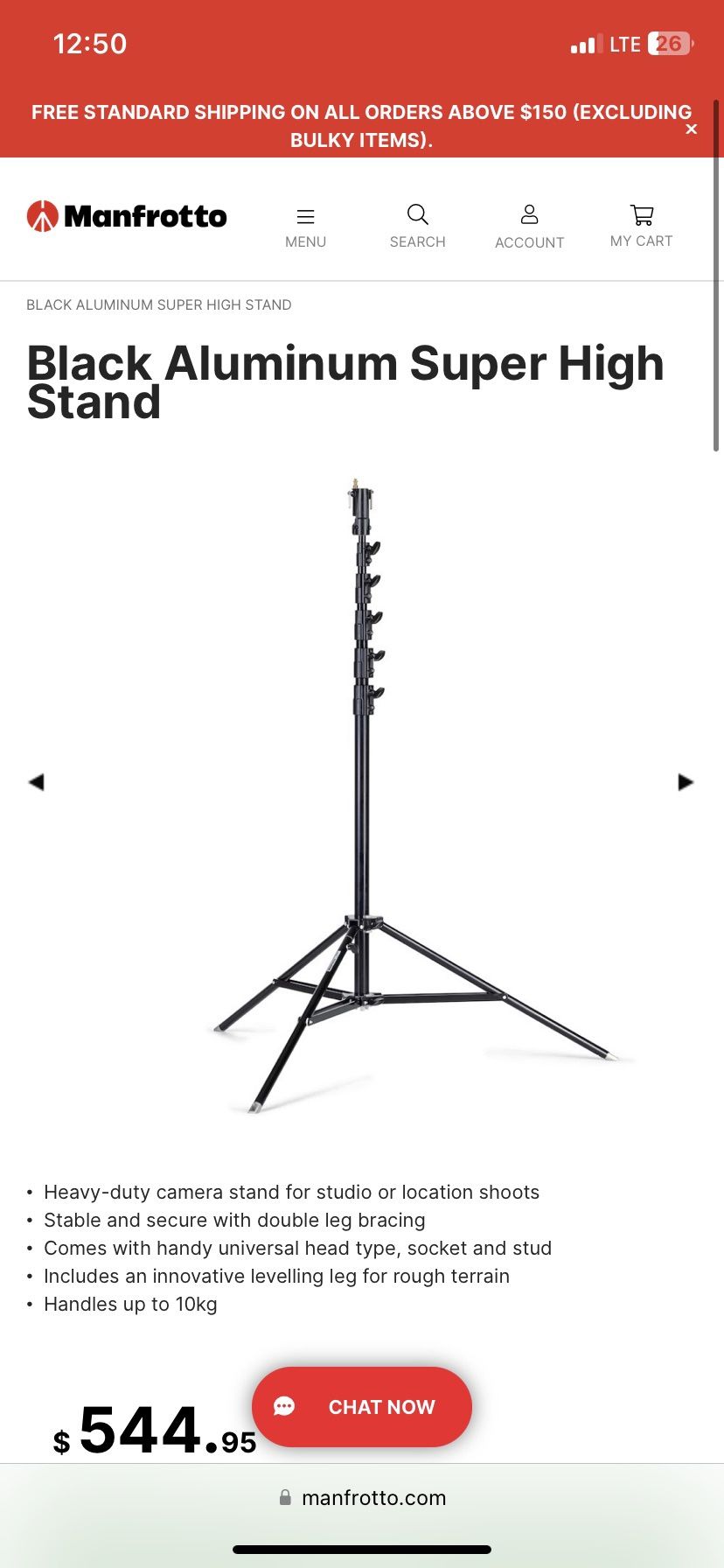 2 Tripod Camera Stands (NEW) $300 Both