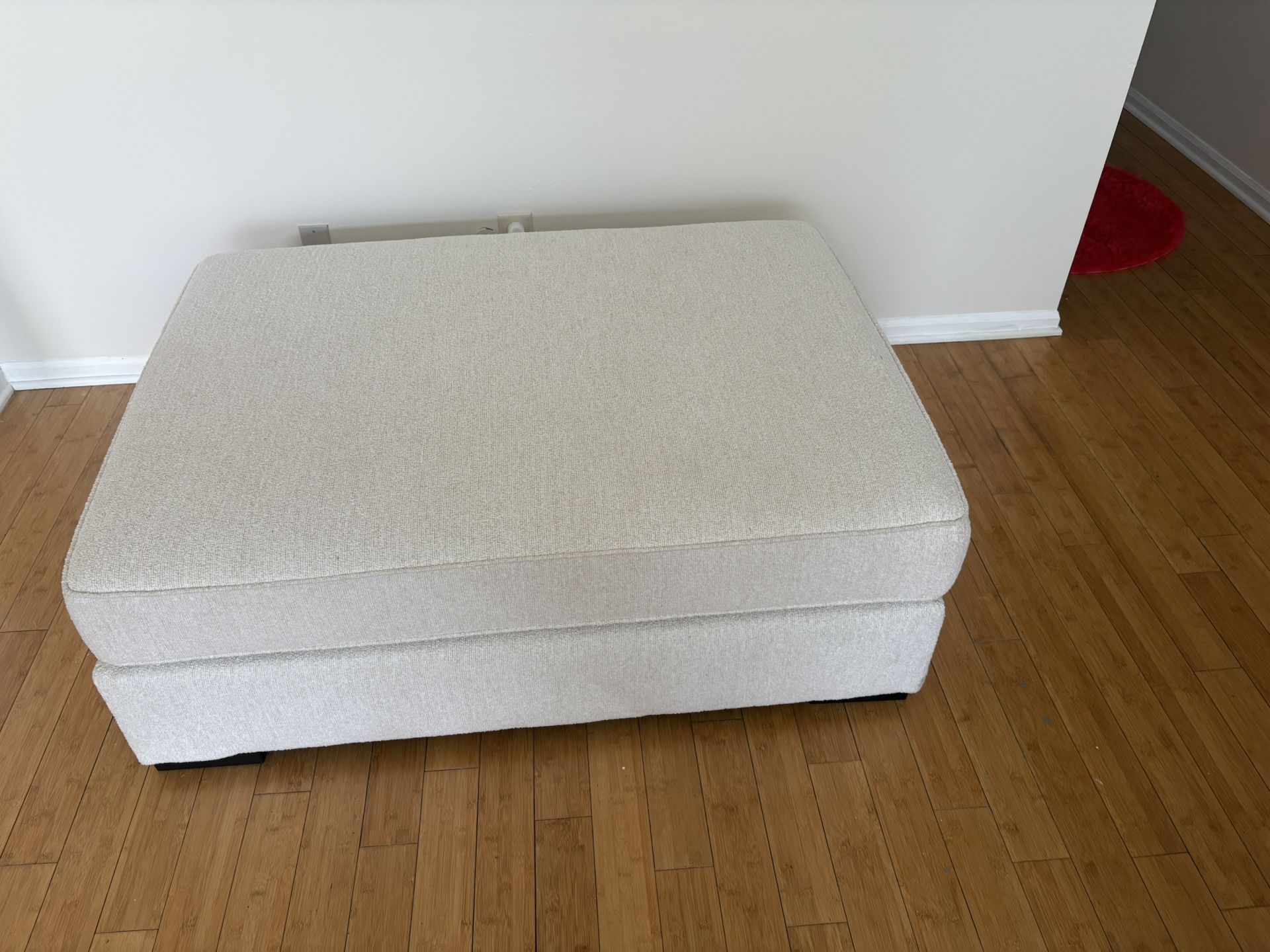 Brand New Cream Ottoman