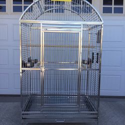 Stainless Steel Dome Top Bird / Parrot Cage 