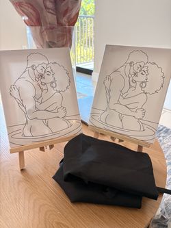 Couple painting activity