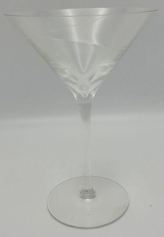 Modern Swirl Design Martini Glass