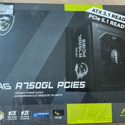 New Sealed MSI A750GL 750W PSU