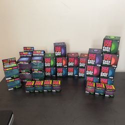 Needohs, fuzzball, glitter, ice baby, nice cube, snowballs