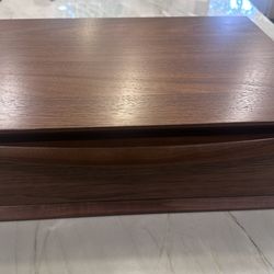 Article Walnut MCM floating nightstand