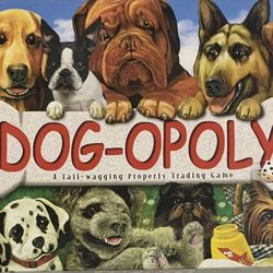 DOGOPOLY Tail Wagging Property Trading Monopoly Style board Game - played once like new 