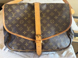 Louis Vuitton Brown Monogram Vintage Saumur 35 Crossbody