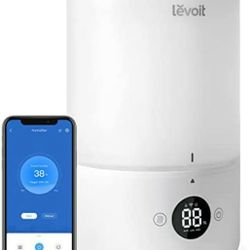 LEVOIT Humidifiers for Bedroom, Cool Mist Top Fill for Baby Nursery Kids and Plants with Essential Oils, Ultrasonic, Smart Control with Constant Humid