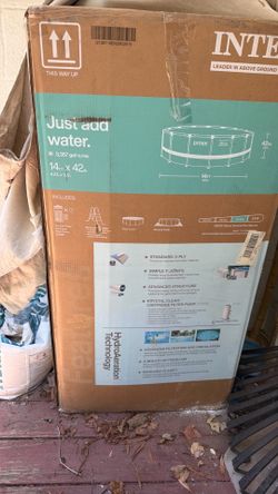 Intex  above ground pool, prism,