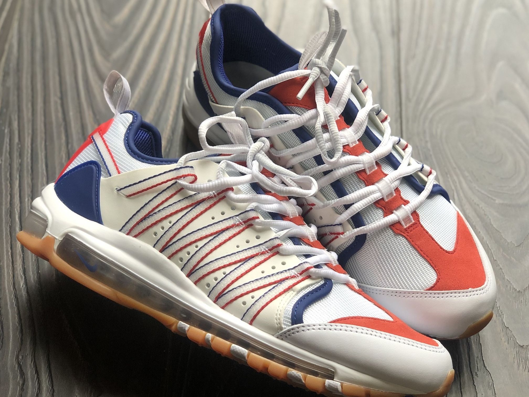 New Nike Air Max 97 Haven Clot AO2134-101 White Sail Royal Blue Size 9 No Box