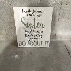Wood Decor For Sisters