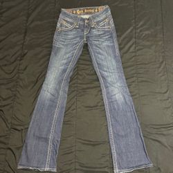 Woman's Rock Revival Jeans Blue Style RRJ8123