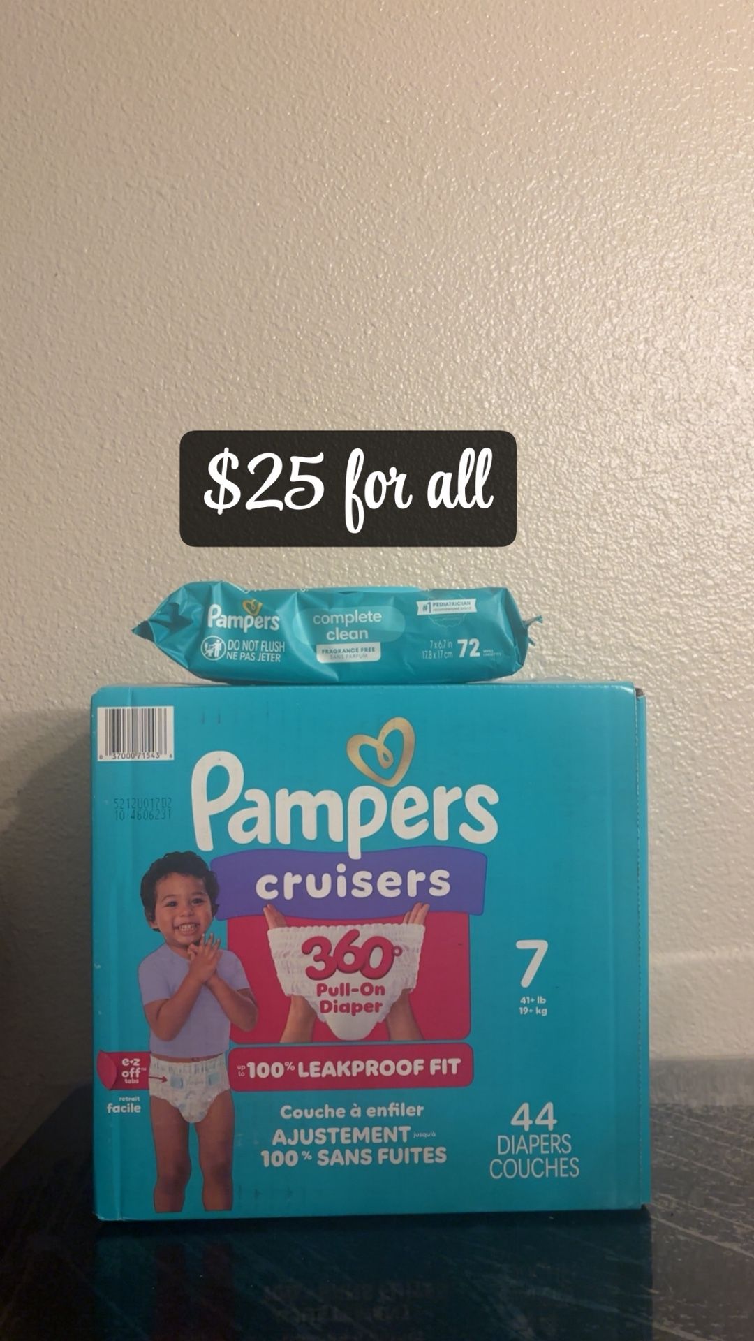 Pampers Cruisers Size 7 Bundle