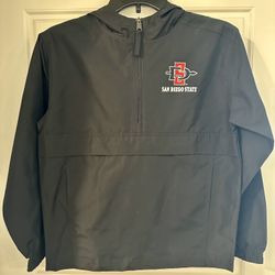 Kids Champion SDSU Half Zip Windbreaker Jacket