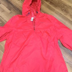 Quechua Decathlon lightweight packable rain jacket