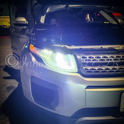 6000k Glacier White LED Headlight And 3000k Jdm Yellow LEDs Fog Lights 