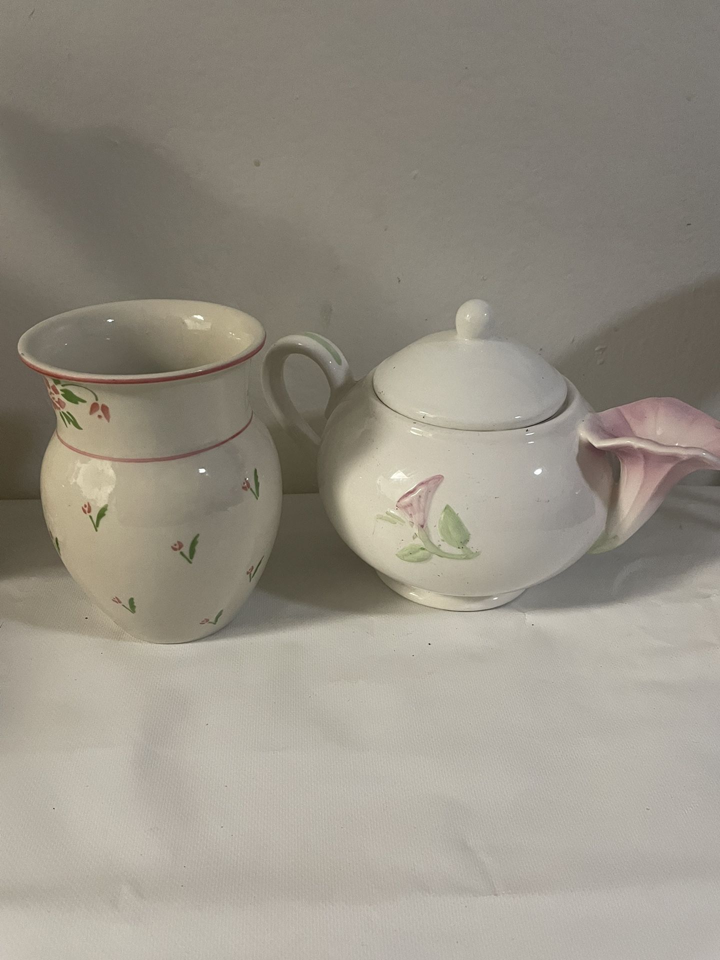 Flower Tea Pot & Vase