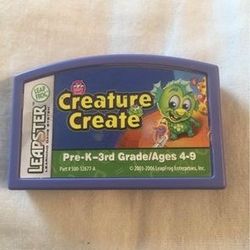 LeapFrog Leapster Creature Create Cartridge Video Game (Pre-K-3rd 4-9 years)