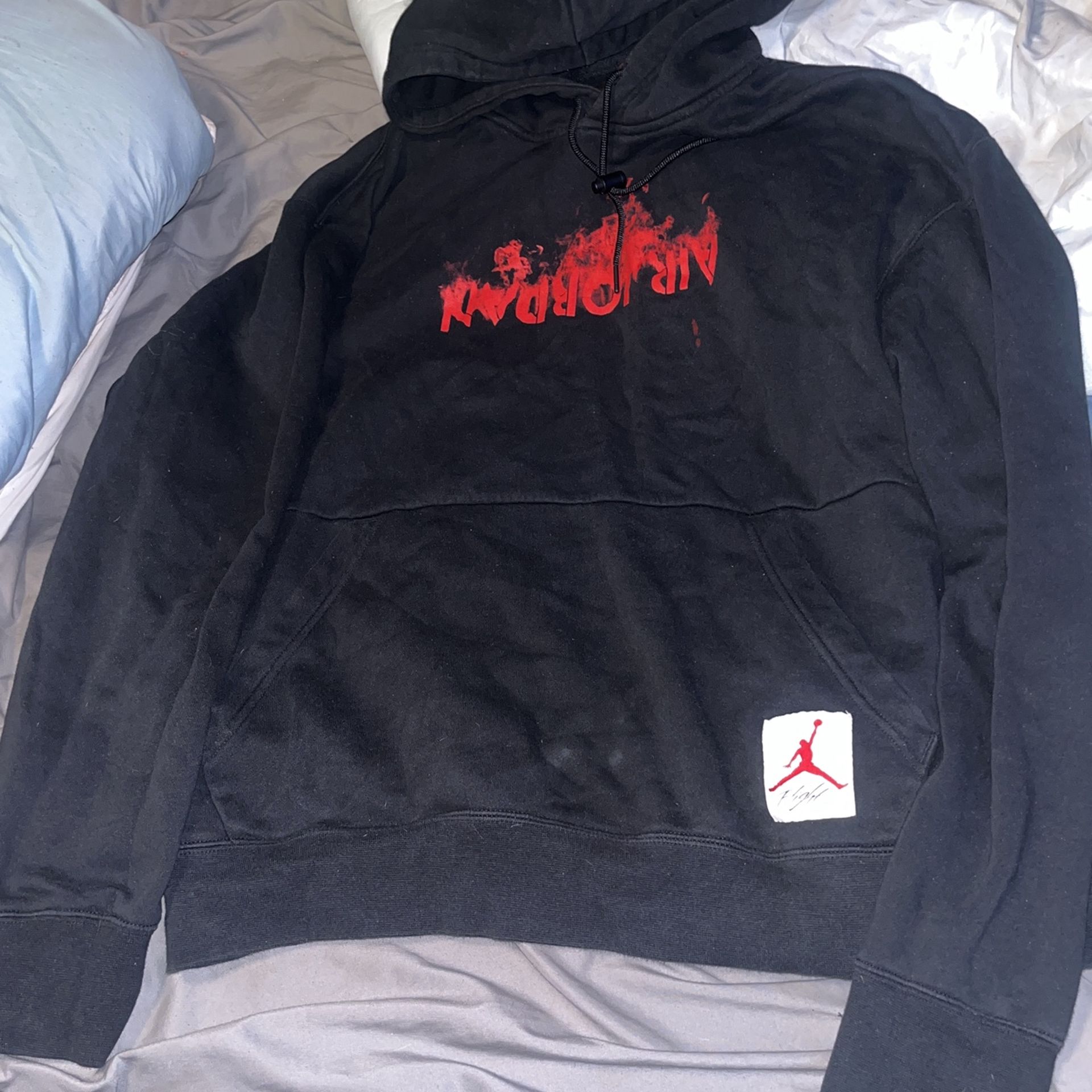 Nike Air Jordan Fire Red Fleece Hoodie Xl