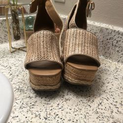 Cork Wedge Sandals 