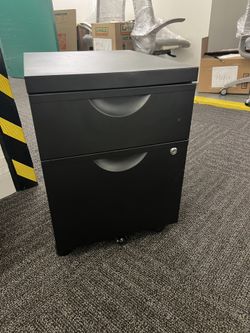 Black ERIK Ikea Filing Drawer Cabinet