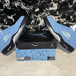 NEW Size 13 Jordan 5 Retro UNC University Blue DV1310-401