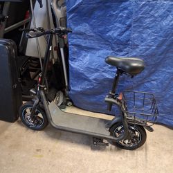 Electric Scooter  With Basket