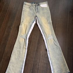 Flare Denim Stacks Jeans