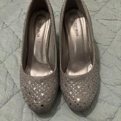 Silver High heels 