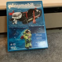 Playmobil City action set Scuba Diver With dingy NIB