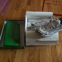 Bottega Veneta Silver Sneakers
