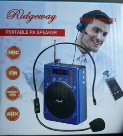 Portable bluetooth speaker am/fm radio flash drive player mini SD card player