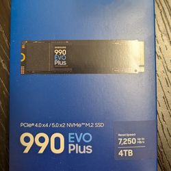 Samsung 990 Evo 4tb nvme new
