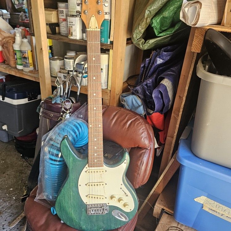 Green Electric Guitar Jay Turser