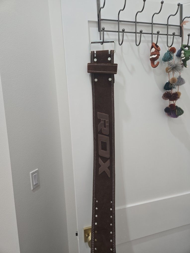 Brand New Leather Weights Lifting Belt