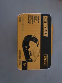 Dewalt 5ah 20v battery