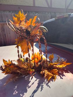 Fall Harvest Floral Centerpiece Arrangement