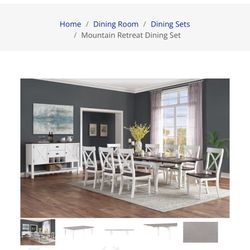 ROUND Mountain Retreat Dining Set