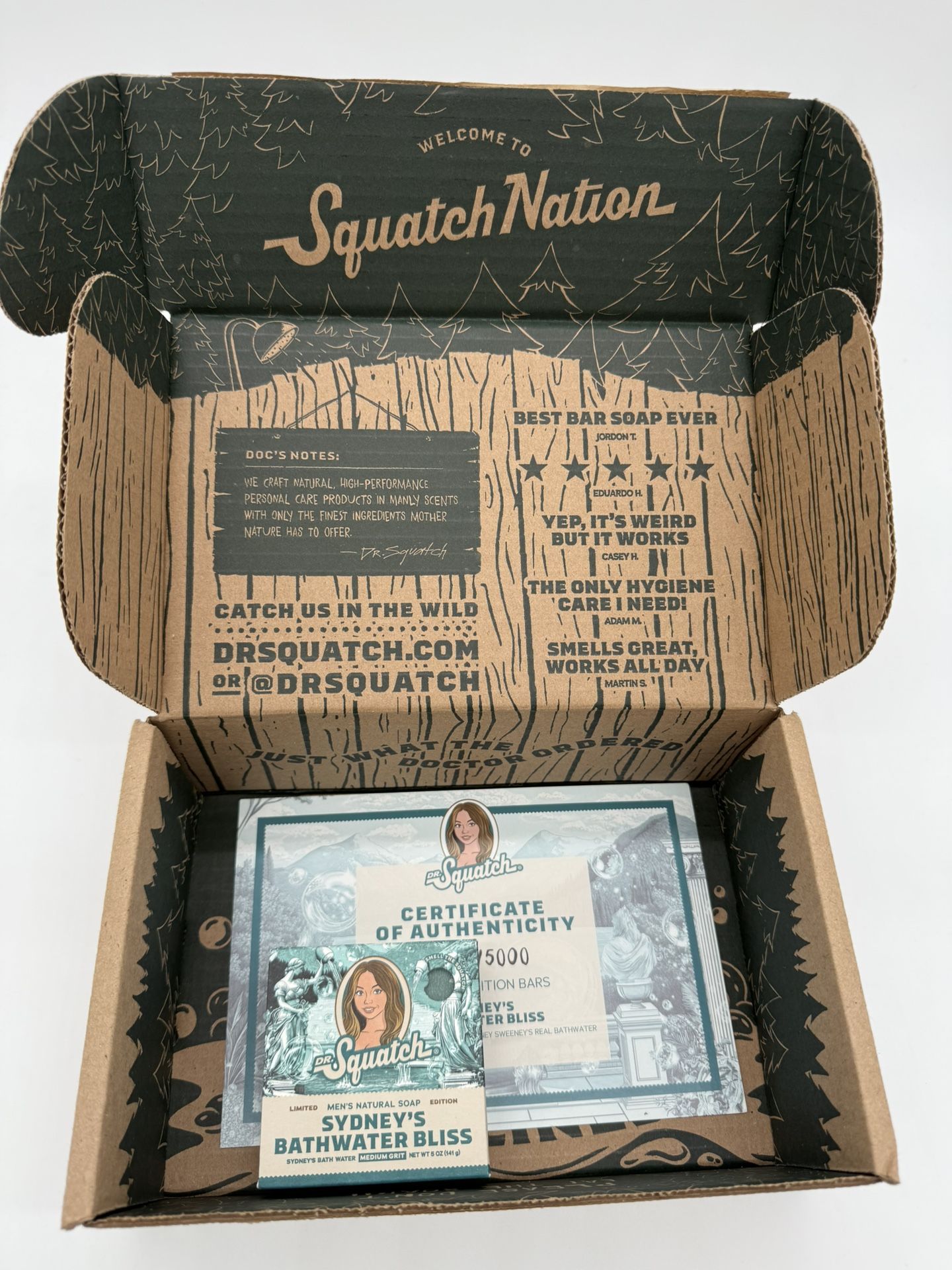 Dr. Squatch x Sydney Sweeney “Sydney’s Bathwater Bliss” Soap Bar /5000