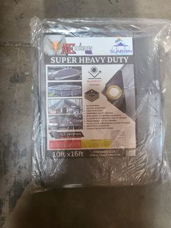 10ft × 16ft Super Heavy Duty Grey Tarp 