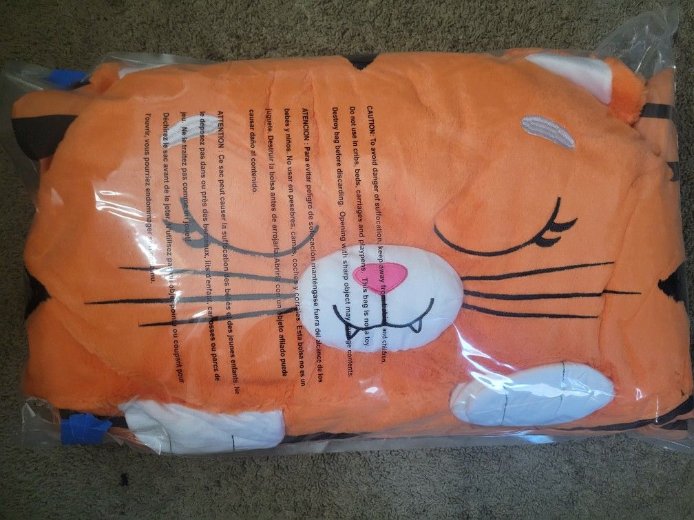 Tiger Sleeping Bag For Kids ( Brand New, Never Used ) For $15