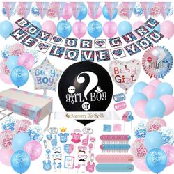 Gender reveal balloons 